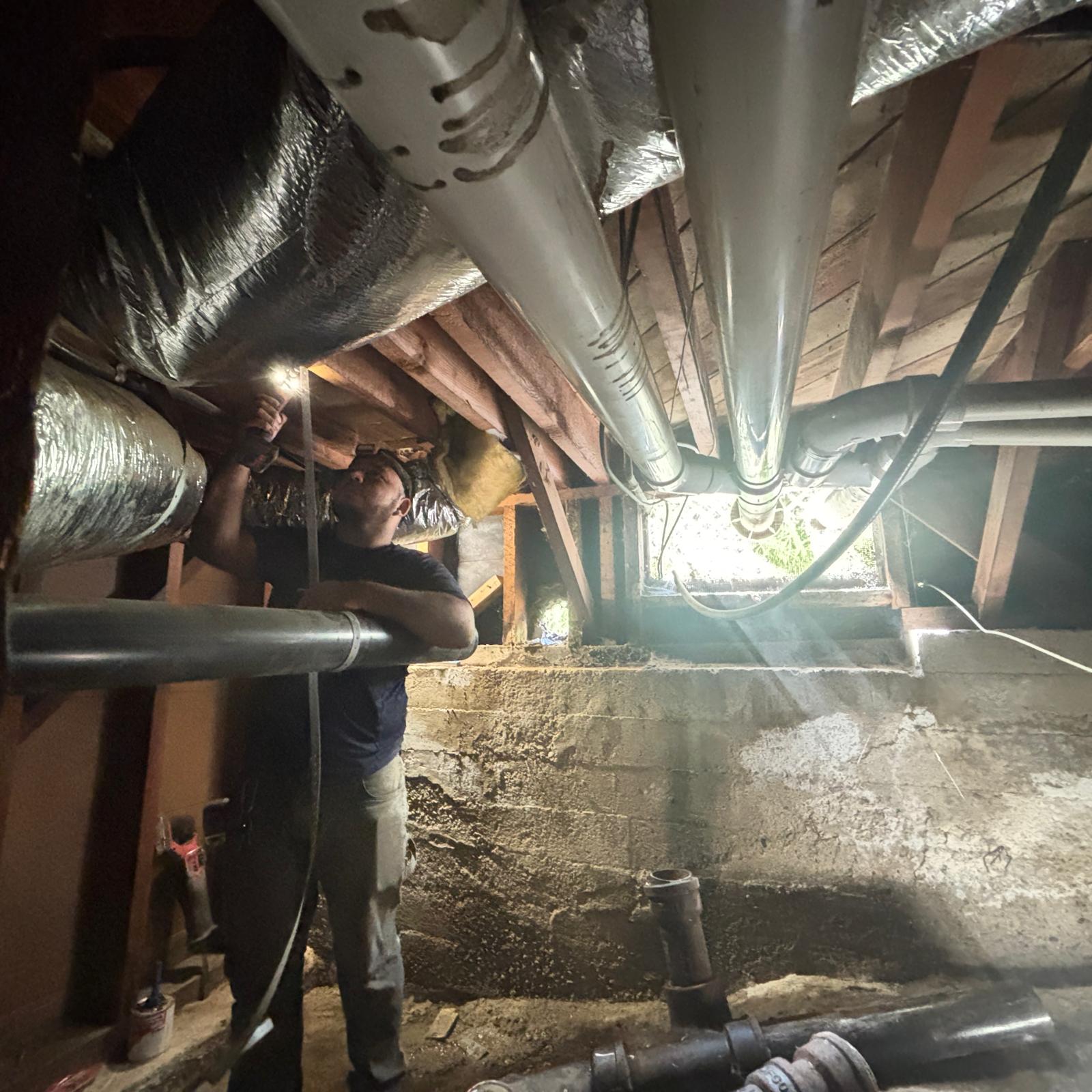 Sewer Pipe Replacement Under Crawlspace – Kenmore Ave, Los Angeles, CA 90027