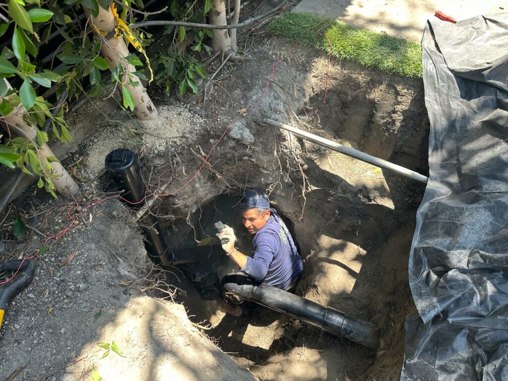 Spot Sewer Lateral And Sleeved The Remaining Sewer Lateral By using The Method of Fiberglass Lining And A Clean Out Installation Los Angeles CA 90048