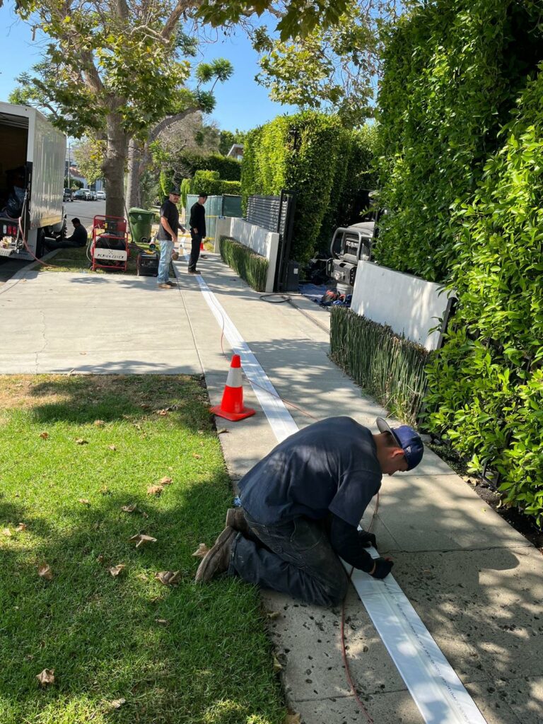 Spot Sewer Lateral And Sleeved The Remaining Sewer Lateral By using The Method of Fiberglass Lining And A Clean Out Installation Los Angeles CA 90048