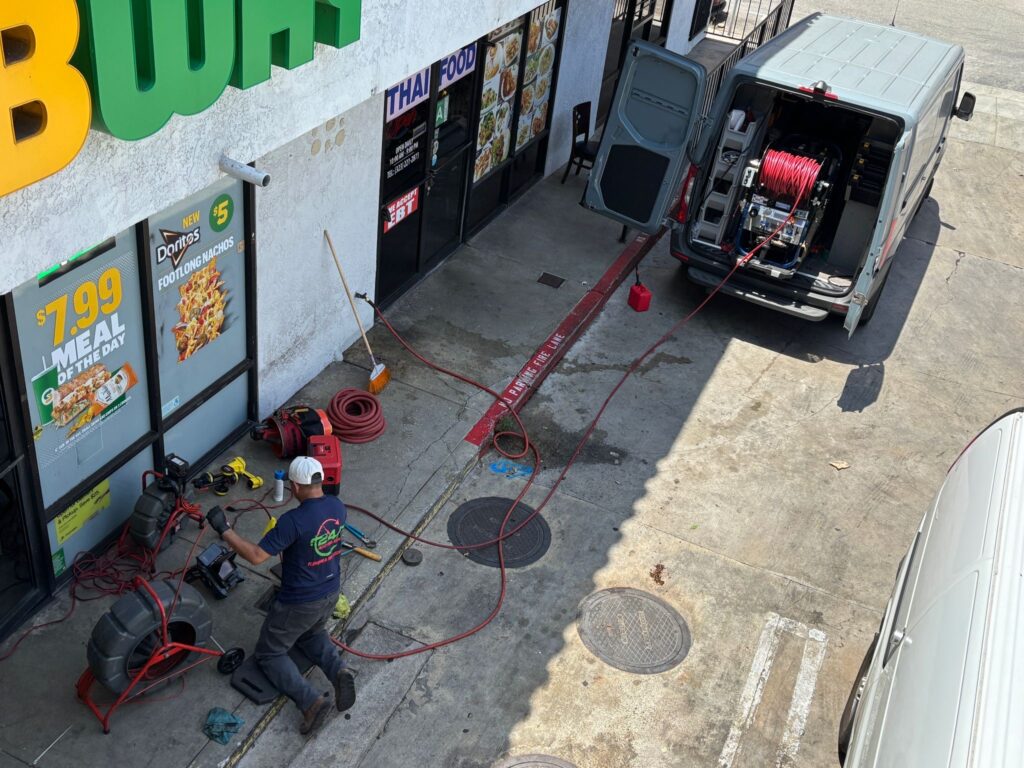 High-Pressure Water Jetting - Marengo St Los Angeles, CA 90063