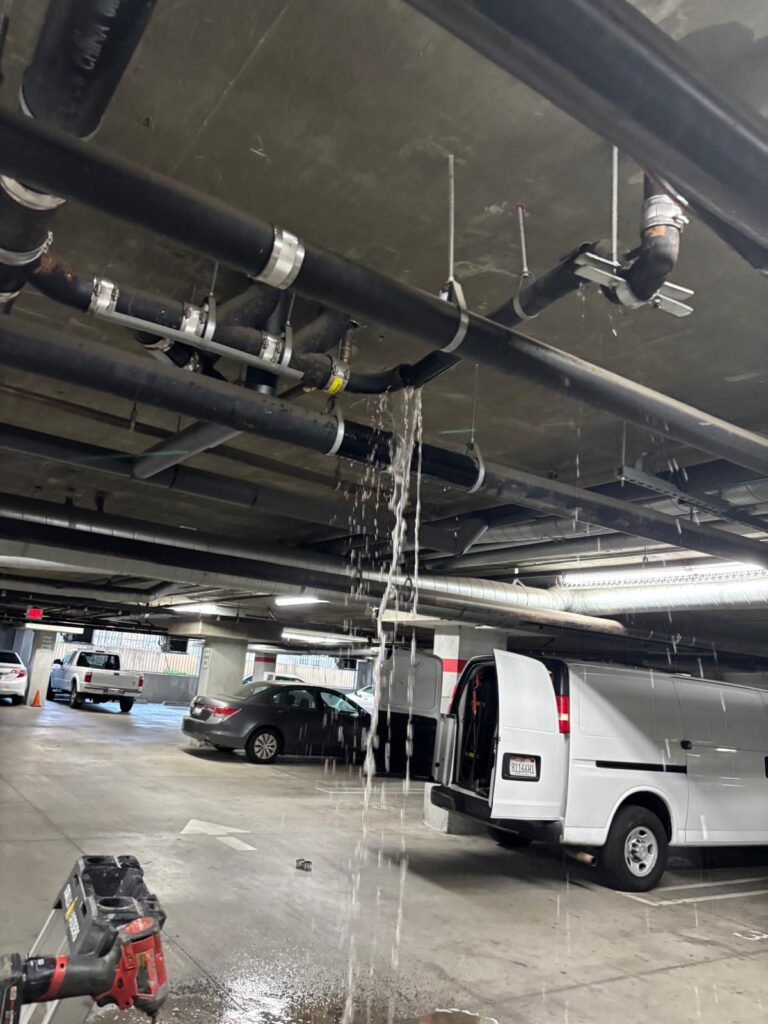 Kitchen Drain Line Cleaning Underneath the Building on Don Ricardo Dr, Los Angeles, CA 90008